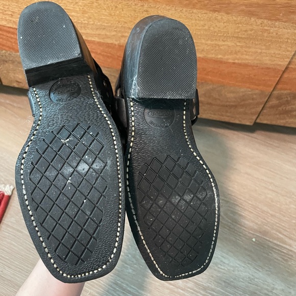 Frye 2R Harness Boots in Black Leather - Picture 9 of 10